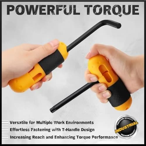 ELEAD 41-Piece Hex and Torx Key Set with Torque Handle | SAE, Metric & Torx Sizes thumbnail 7