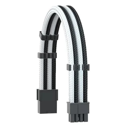 Formulamod Power Supply Sleeved Cable 18AWG EPS 8-P/PCI-8-P | Heat-Shrink-Less, 30cm, Compatible with All Power Supplies thumbnail 1
