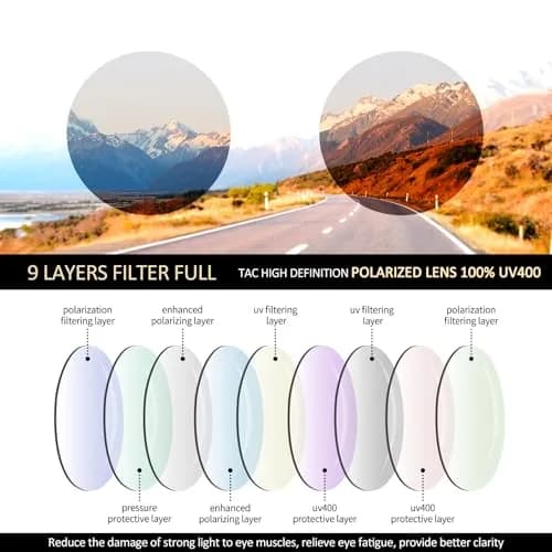 Joopin Small Round Sunglasses Circle Shades for Men Women Circular Metal Sun Glasses Polarized UV400 Costume (Gold Black) | Stylish & UV Protected thumbnail 3
