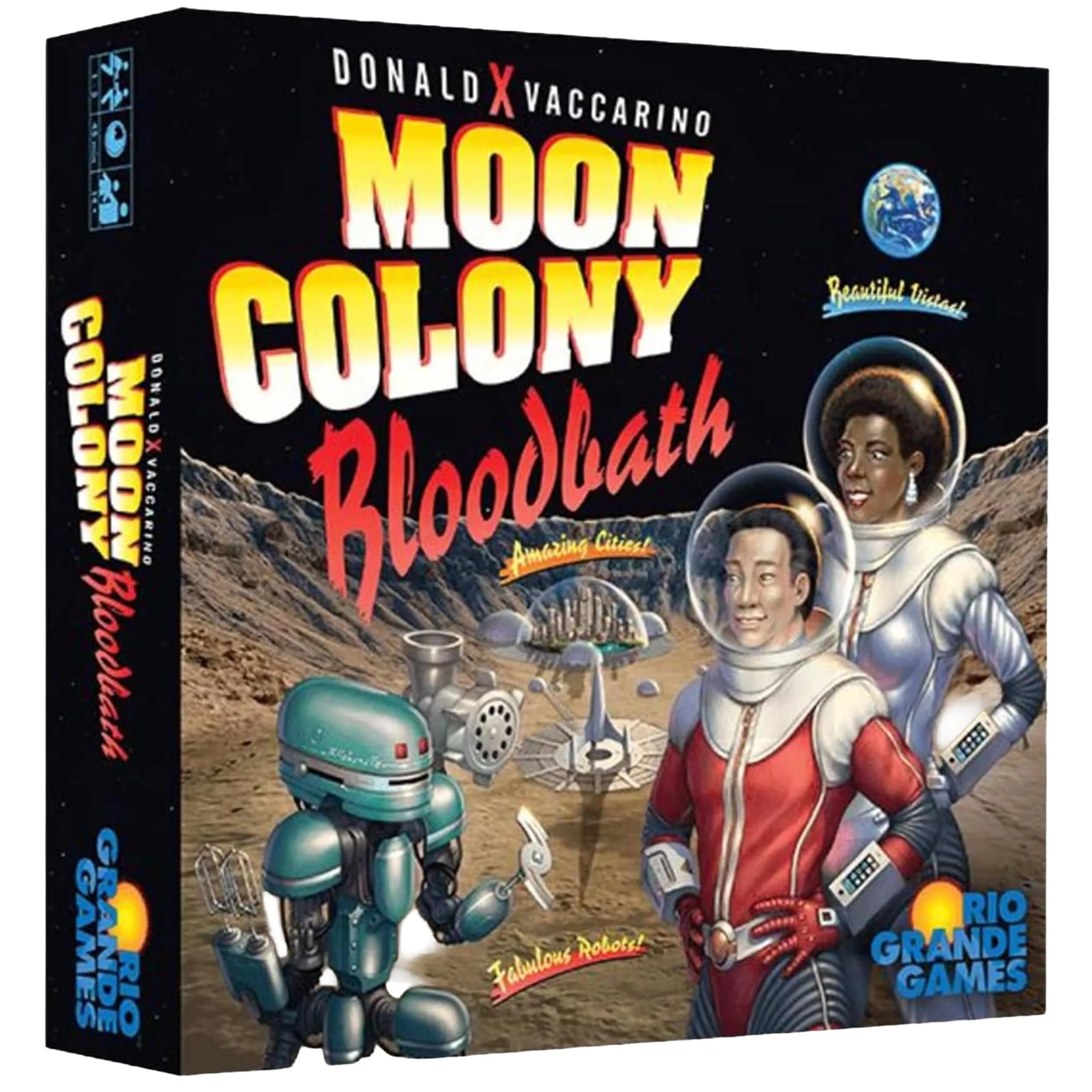 Rio Grande Games Moon Colony Bloodbath Strategy Card Game 1-5 Players Ages 14+ | Engine Building Engine-Losing Mechanics - main product image