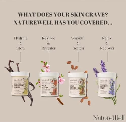 NATURE WELL Peach Blossom Restore & Brighten Moisturizing Cream 473ml (16 Oz) | Dermatologist-Tested for All Skin Types thumbnail 7