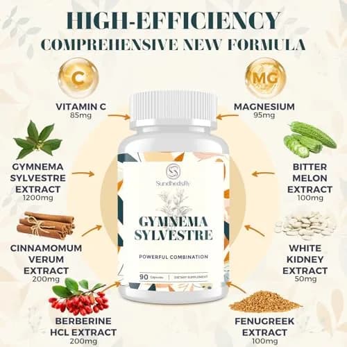 Sundhedsliv 16 in 1 Blxxd Sugr Supplement 90 Vegan Capsules | Gymnema, Berberine & Vitamins for Blood Sugar Support thumbnail 3