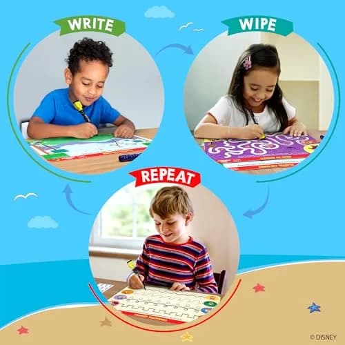Skillmatics I Can Write Disney's Lilo & Stitch Activity Mats 27 x 38 cms (10.5 x 15 inches) | Educational Writing Game for Kids thumbnail 5