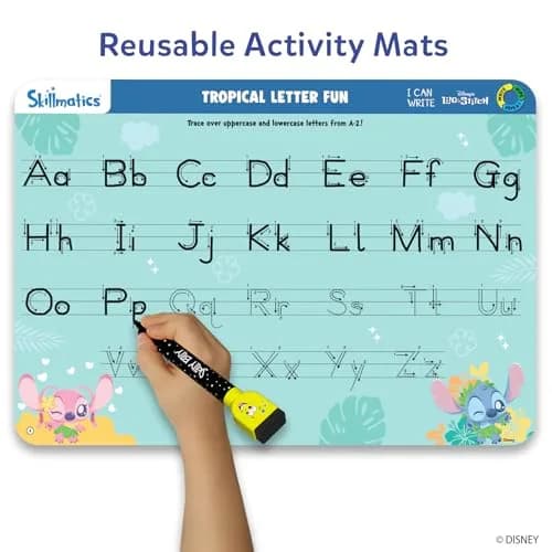 Skillmatics I Can Write Disney's Lilo & Stitch Activity Mats 27 x 38 cms (10.5 x 15 inches) | Educational Writing Game for Kids thumbnail 3