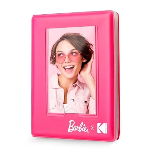 KODAK Barbie 64-Photo Mini Photo Album with Transparent Window Cover | Durable Pink Album for 2x3” Photos thumbnail 1