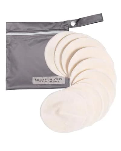 Kindred Bravely Organic Reusable Nursing Pads 10 Pack | OEKO-TEX Certified for Sensitive Skin thumbnail 1