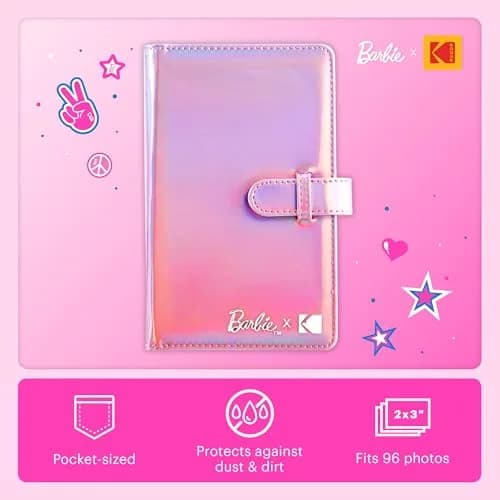 KODAK Barbie 96-pocket Photo Album for Barbie Instant 2x3” ZINK Photo Paper | Durable, Portable & Stylish thumbnail 2