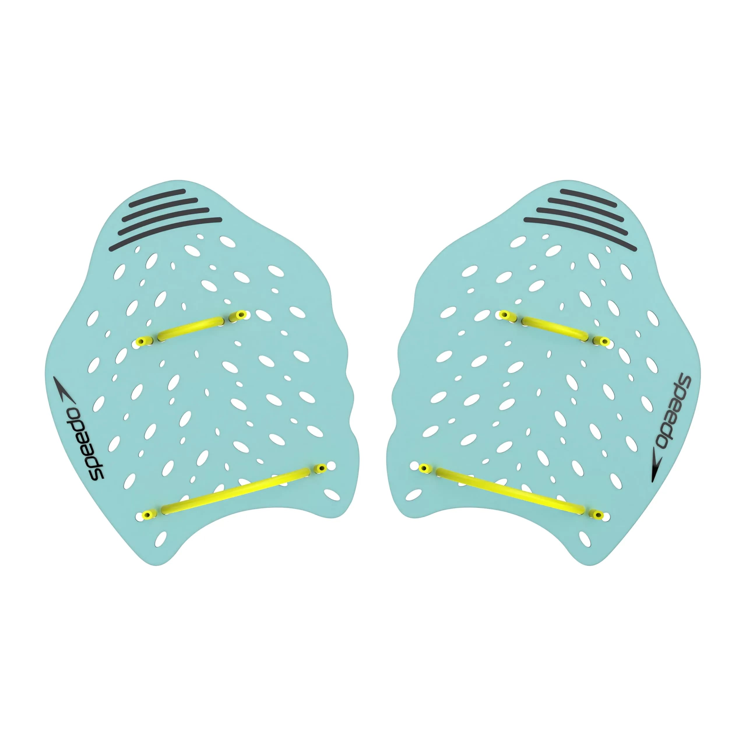 Speedo Unisex-Adult Swim Training Power Plus Paddles | Wide Surface, Water Flow Holes, Removable Straps - main product image