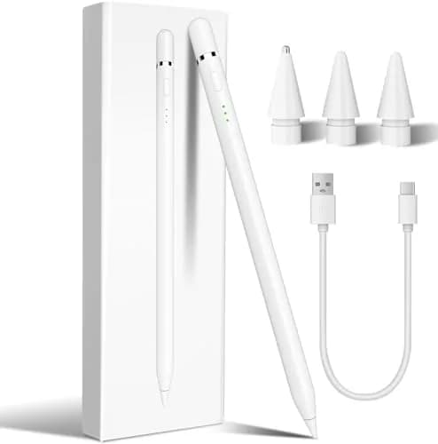 STYLUSLINK Apple Pencil Alternative for iPad 6-11th Gen, Mini 5-7, Air 3-5, Pro 13"/11" | Fast Charge, Precise, Magnetic thumbnail 1