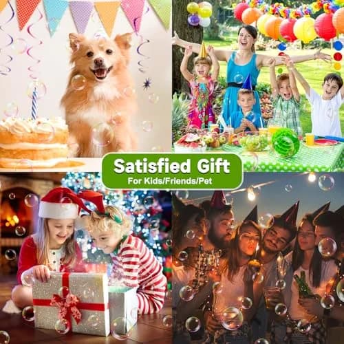 Zerhunt Automatic Bubble Machine Blower with Dual Power Supply | 18000+ Bubbles/Min, Portable for Parties & Outdoors thumbnail 7