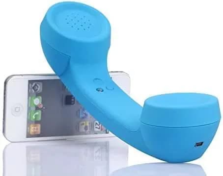 LIONSOUL Retro Phone Handset with Bluetooth & USB, Blue | 12-Hour Talk Time thumbnail 6