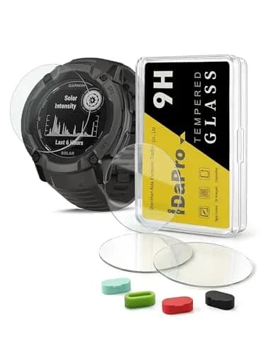 iDaPro Screen Protector for Garmin Instinct 2X Solar Tactical 9H Glass | Scratch & Drop Resistant, Ultra Thin, Easy Install thumbnail 1