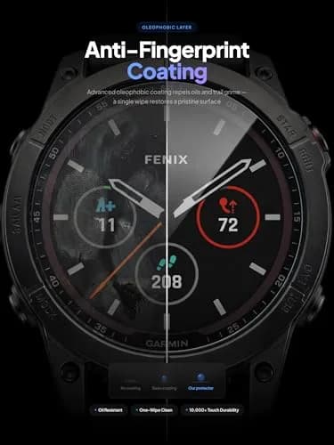 iDaPro Screen Protector for Garmin Instinct 2X Solar Tactical 9H Glass | Scratch & Drop Resistant, Ultra Thin, Easy Install thumbnail 9