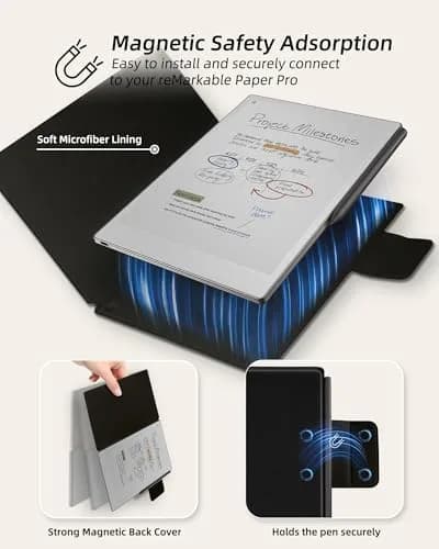 WALNEW Magnetic Folio Case for 11.8" Remarkable Paper Pro 2024 | Slim, Auto Wake/Sleep, Pen Clasp thumbnail 4
