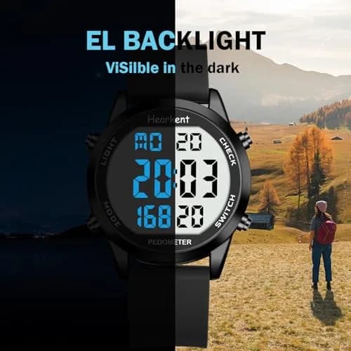 Hearkent Pedometer Watch for Walking for Senior Step Counter Watch | Simple, Waterproof & Large Display thumbnail 4