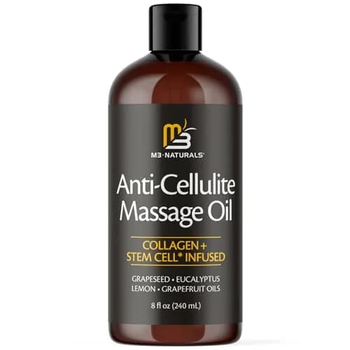M3 Naturals Anti-Cellulite Massage Oil & Firm Dry Body Brush Kit 237ml (8 fl oz) | Cruelty-Free thumbnail 3