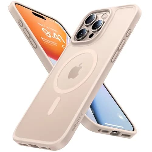 TORRAS Magnetic Shockproof Case for iPhone 16 Pro Max, Desert Titanium White | Military-Grade Drop Tested thumbnail 1
