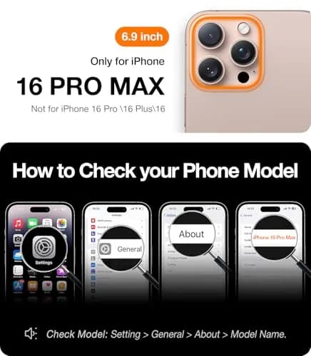 TORRAS Magnetic Shockproof Case for iPhone 16 Pro Max, Desert Titanium White | Military-Grade Drop Tested thumbnail 7
