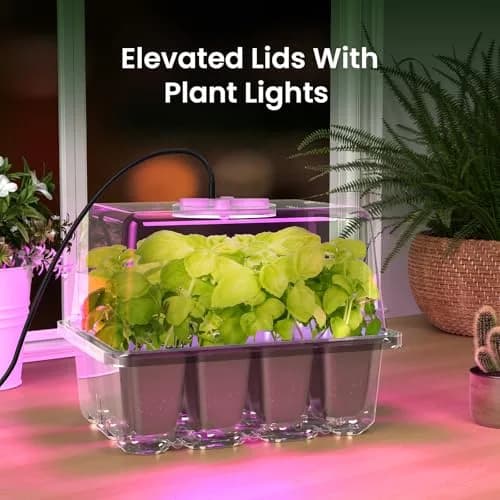 MIXC Seed Starter Kit with Grow Light & Humidity Dome | Indoor Plant Germination Set thumbnail 8