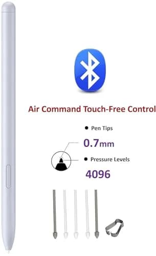 SLQ S Pen Replacement Stylus for Samsung Galaxy Tab S10/10+ Plus/S10 Ultra, 4096 Pressure Levels, Bluetooth, Blue (6-Pack) thumbnail 2