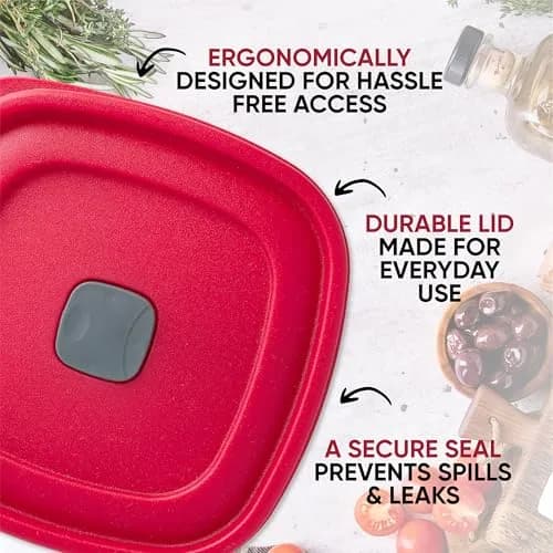 MRX Solutions Replacement Vented Lids for Rubbermaid 3, 5 & 7-Cup Food Storage Containers | BPA-Free, 6 7/8 Inches thumbnail 4