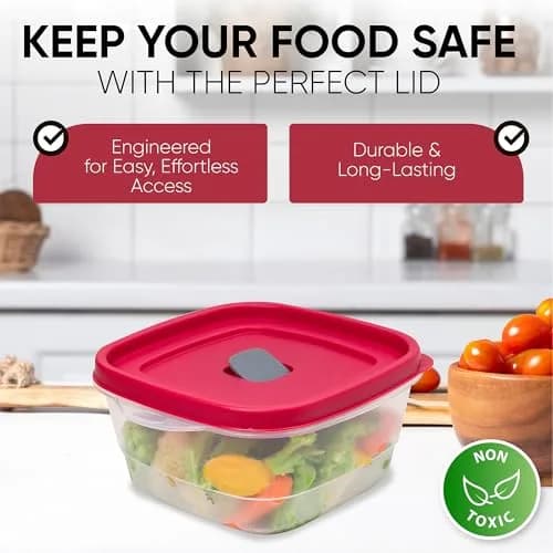 MRX Solutions Replacement Vented Lids for Rubbermaid 3, 5 & 7-Cup Food Storage Containers | BPA-Free, 6 7/8 Inches thumbnail 6