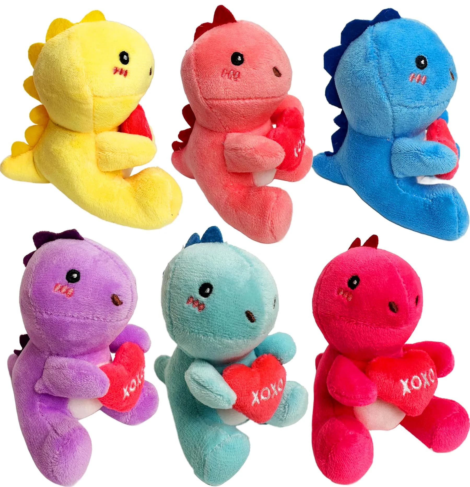 Rdogeia 18PCS Halloween Ghost Plush Toy Set | Bulk Goodie Bag Fillers for Kids — Dinosaur