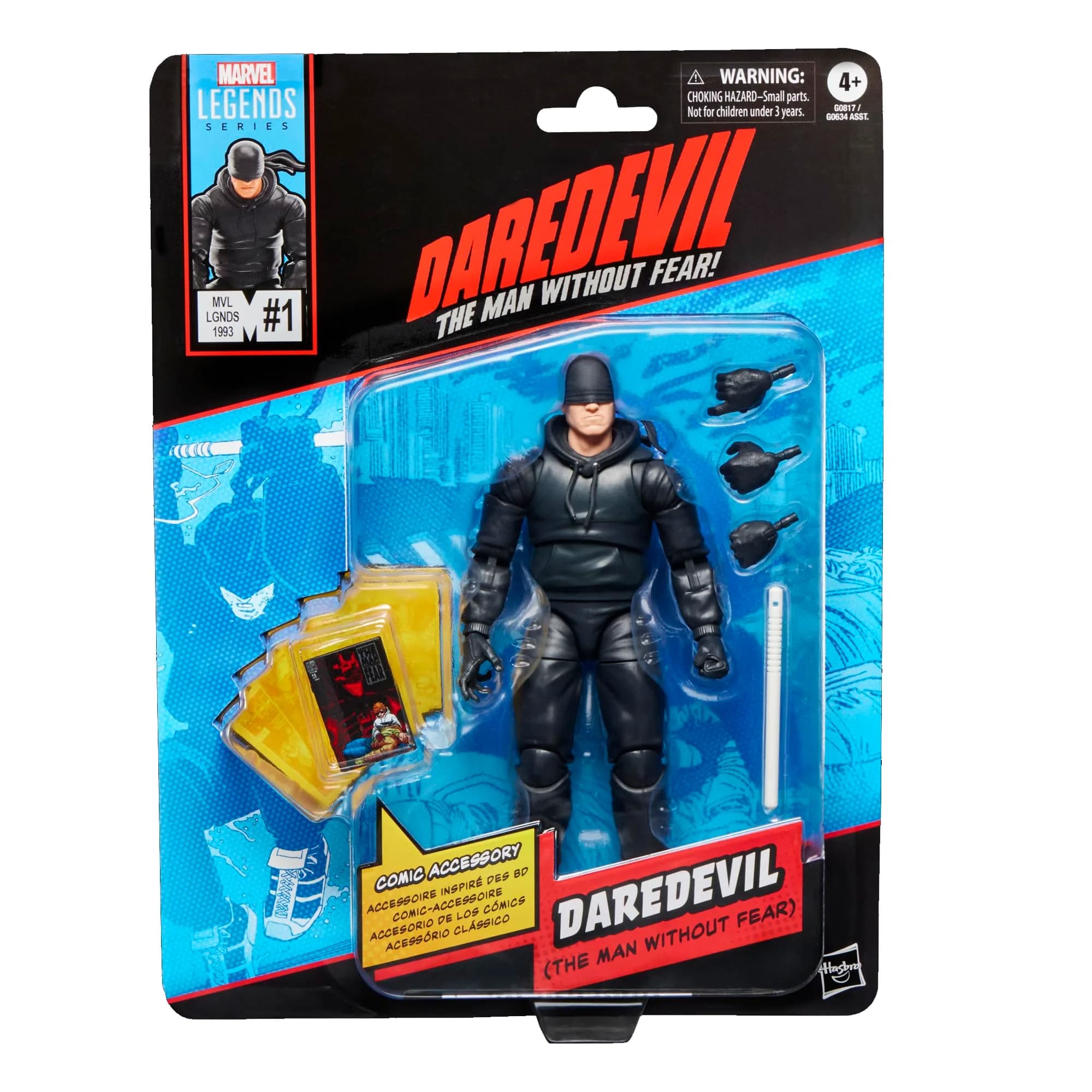 Marvel Legends Series Daredevil The Man Without Fear Comics-Inspired Action Figure 6-Inch | Poseable Collectible - main product image