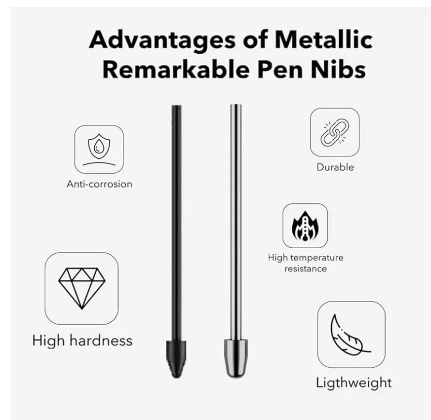 JMBTQ Metal Nibs Replacement for Samsung Galaxy Tab S Pens (5-Pack, 0.7mm) thumbnail 3