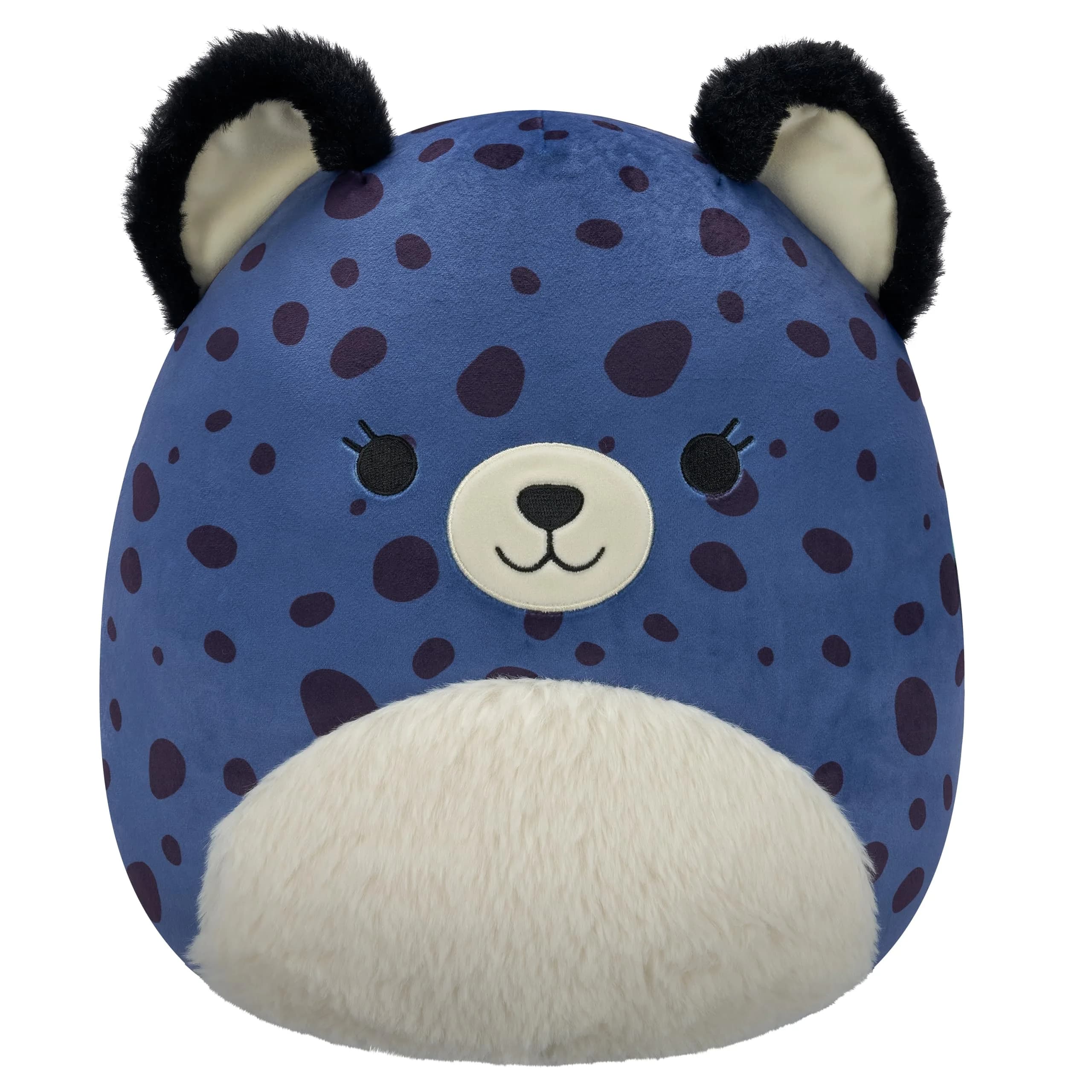 Squishmallows Dallas Pink and Purple Leopard Plush 30cm (12-Inch) | Official Jazwares Stuffed Animal Toy for Kids — Navy Blue Cheetah