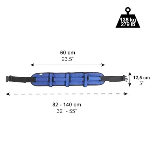PEPE Mobility Gait Belt with 7 Handles & 290 lb Capacity | Patient Transfer & Walking Aid thumbnail 2
