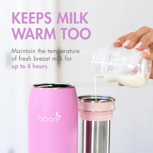 Boon Frosh Breast Milk Chiller and Storage Container - Purple - 10-24 Oz | Portable, TSA Compliant, Keeps Milk Cold 17 Hours thumbnail 4