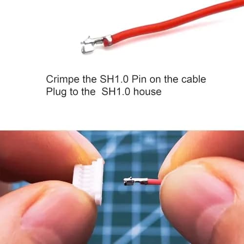 elechawk Connectors & Crimp Terminal Kit for Flight Controllers | 1.0mm Pitch, Compatible with JST SH, 25+25+25+25+25+25+25+20+20pcs thumbnail 4