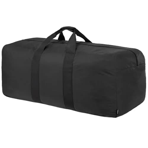 Vorspack 250L Extra Large Duffle Bag for Travel, Camping - Black | Heavy Duty Polyester with Padded Handle thumbnail 1