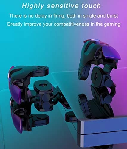 GOFOYO CK3 Mobile Triggers with 3 Pair Finger Sleeves | Responsive Gaming Controller for iPhone & Android Phones thumbnail 2