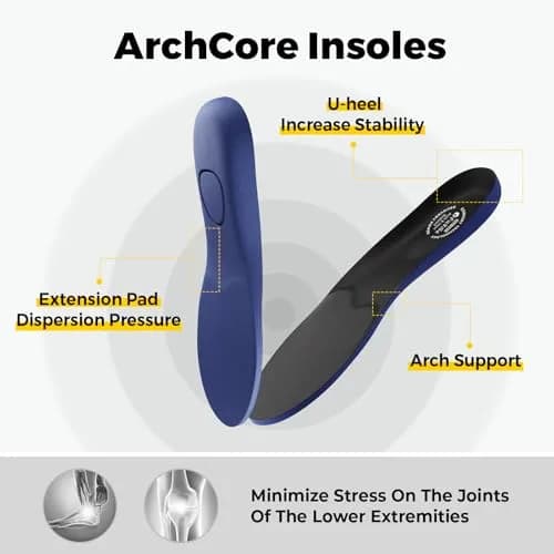 FitVille Men's Extra Wide Slip-On Walking Shoes with Arch Support & Step Ease V2 - 13 X-Wide, Jet Black | Hands-Free Comfort for Foot Pain Relief thumbnail 6