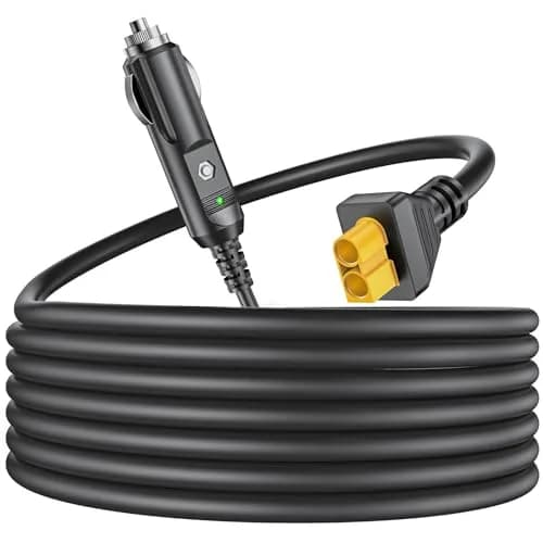 JATERSERN Car Charger for EF ECOFLOW Delta/River Power Cord 1.5M | Over-Voltage & Over-Load Protection thumbnail 1