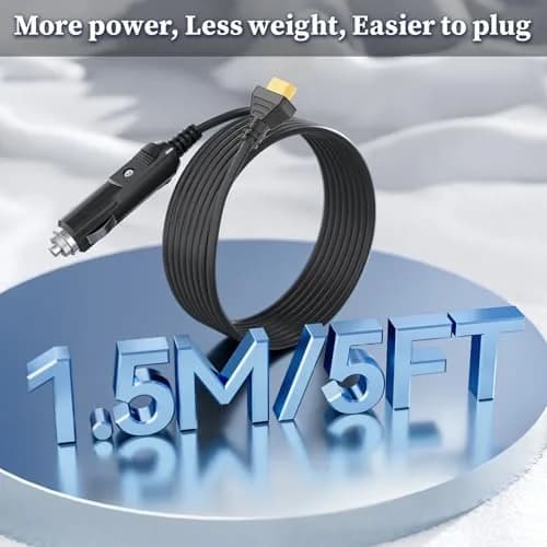 JATERSERN Car Charger for EF ECOFLOW Delta/River Power Cord 1.5M | Over-Voltage & Over-Load Protection thumbnail 4