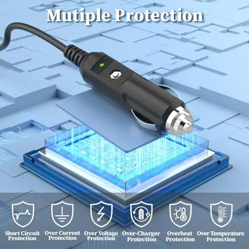 JATERSERN Car Charger for EF ECOFLOW Delta/River Power Cord 1.5M | Over-Voltage & Over-Load Protection thumbnail 5