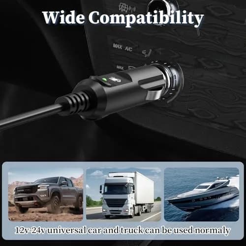 JATERSERN Car Charger for EF ECOFLOW Delta/River Power Cord 1.5M | Over-Voltage & Over-Load Protection thumbnail 7