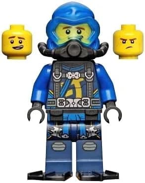LEGO Ninjago Seabound Jay Minifigure in Scuba Gear with Harpoon Lightning Gun | Authentic LEGO Toy for Kids 6+ thumbnail 4