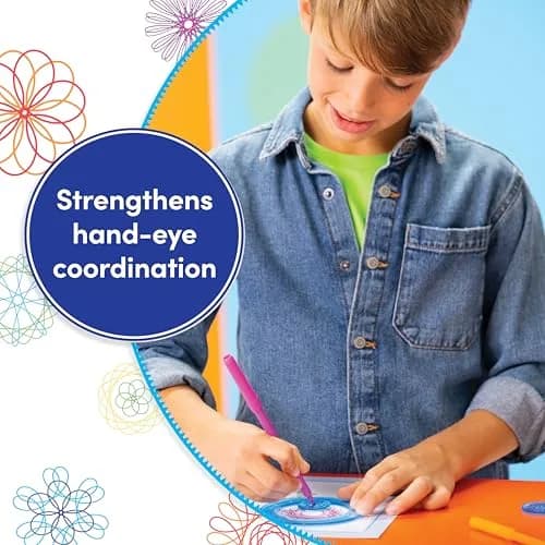Spirograph Classic Gear Design Kit with Markers & Design Sheets | Ages 8+ thumbnail 4