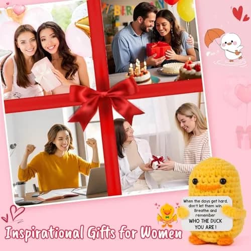 MBL Inspirational Duck Plush Toy 8 cm (3.14 inches) | Cute Desk Decor for Stress Relief thumbnail 6