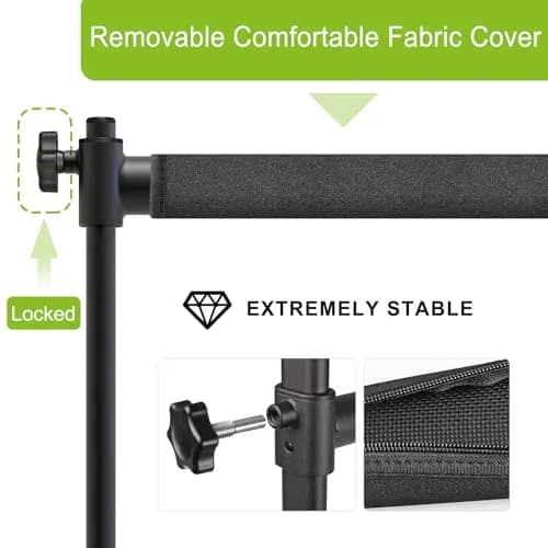 SELEWARE 4 FT Height Adjustable Ballet Barre | Heavy Duty Dance Bar for Kids/Adults, Support Barre Movements Body Stretch Pull-ups, Sturdy Steel Construction Anti-Slip Base thumbnail 5