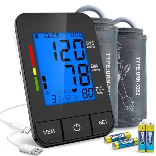 SDUNW Automatic Upper Arm Blood Pressure Monitor with Dual Cuffs | Accurate Home Use thumbnail 9