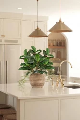 Briful Artificial Magnolia Leaves Stems 3PCS 74cm | Lifelike Greenery for Elegant Decor thumbnail 6