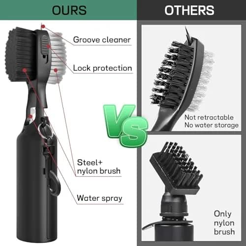 THIODOON Golf Club Cleaner Brush with Water Spray & Retractable Groove Cleaner | 120ml (4 Oz) Capacity thumbnail 3