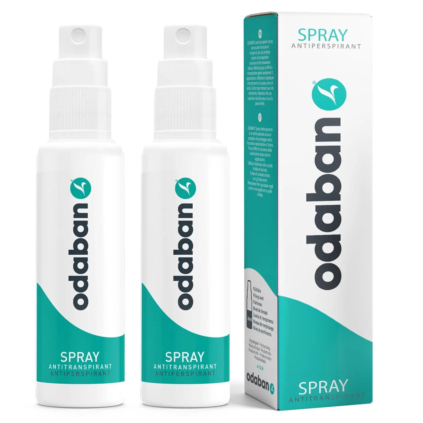 ODABAN Antiperspirant Deodorant for Excessive Sweating, Fragrance-Free Liquid 30ml (1 Fl Oz) | Clinical Strength Protection