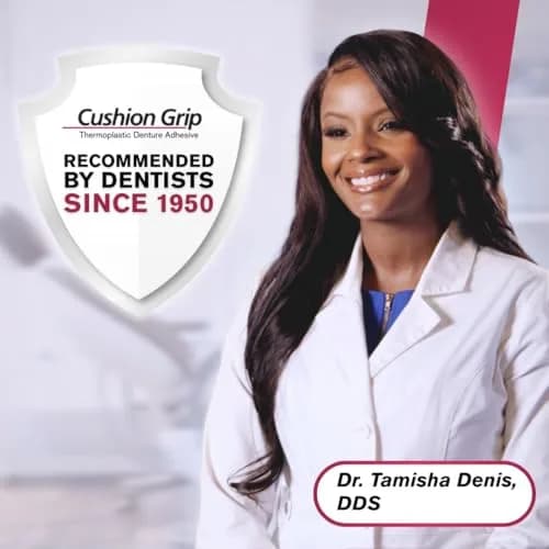 Cushion Grip Thermoplastic Denture Adhesive 10.35ml (0.35 Fl Oz) Pack of 10 | Long-Lasting Hold Up to 4 Days thumbnail 6
