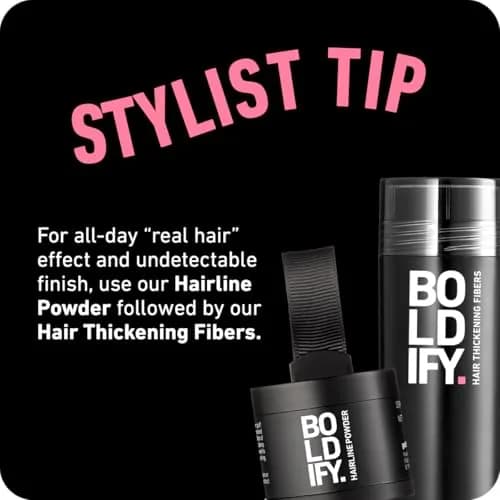 Boldify Hairline Powder Sample Kit, Light + Medium Browns | Instant Root Coverage for Thinning Hair thumbnail 9